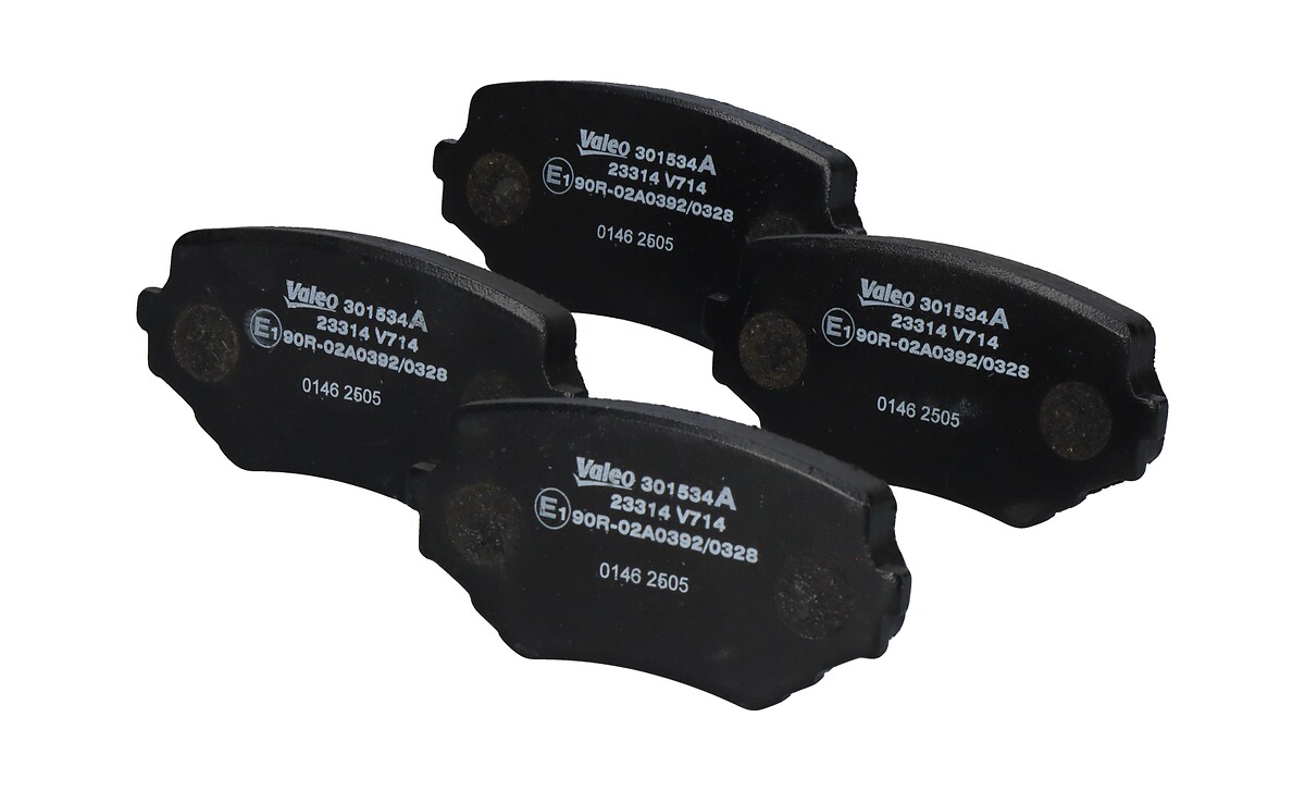 Jeu de 4 plaquettes de frein VALEO ref. 301534A